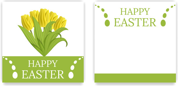 复活节派对邀请函和贺卡图片下载