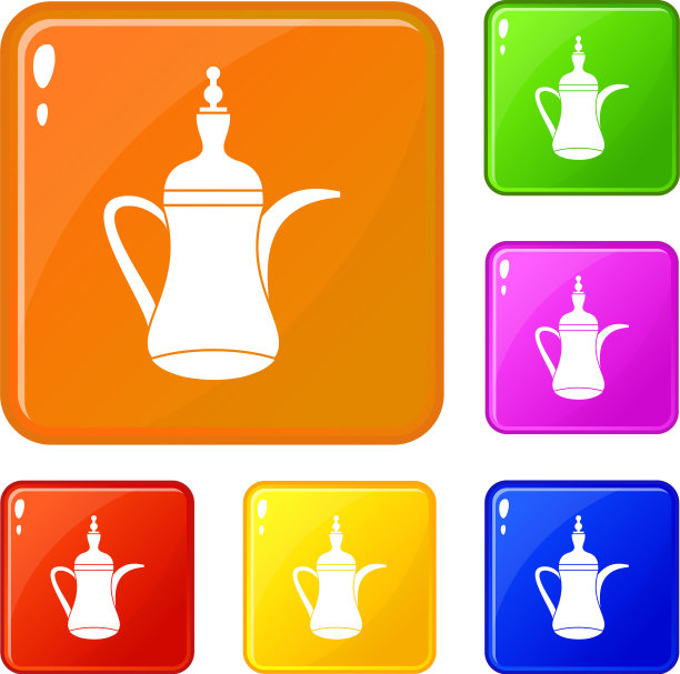 东方茶壶图标设置颜色图片下载