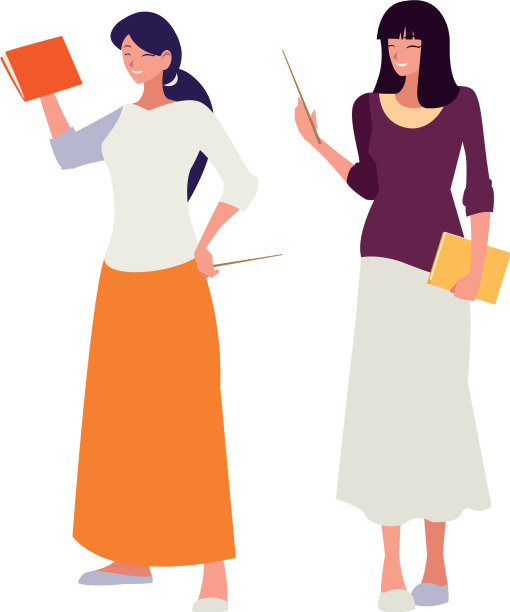 女教师配教科书人物图片下载