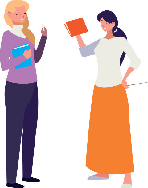 女教师配教科书人物图片下载