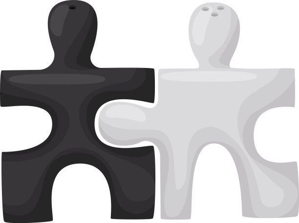 时尚的盐和胡椒瓶的形式图片下载