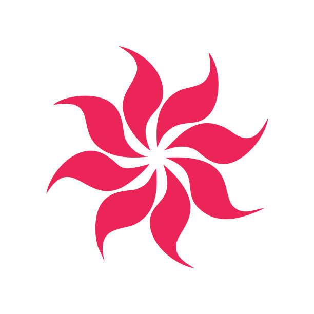 花颜色图标上的白色背景图形图片下载