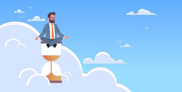 商人坐莲花位上沙钟图片下载