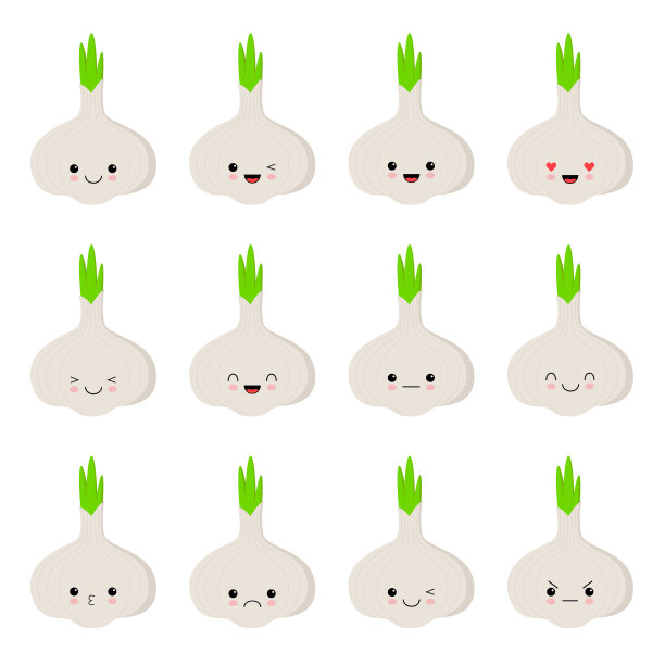 大蒜卡通蔬菜图片下载