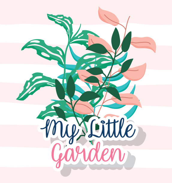 花园中的自然植物，枝叶茂盛图片下载