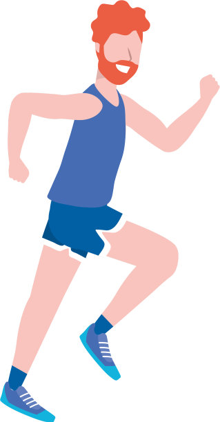 健身运动火车卡通图片下载