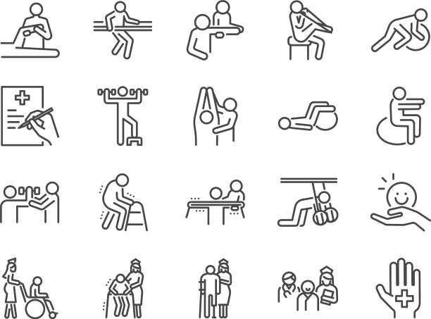 理疗线图标设置图片下载