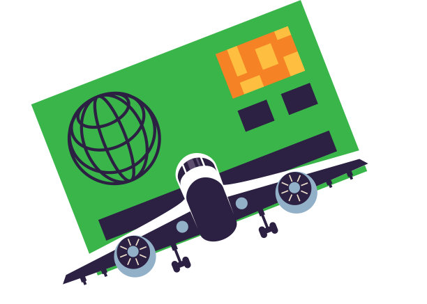 乘飞机用信用卡图片下载