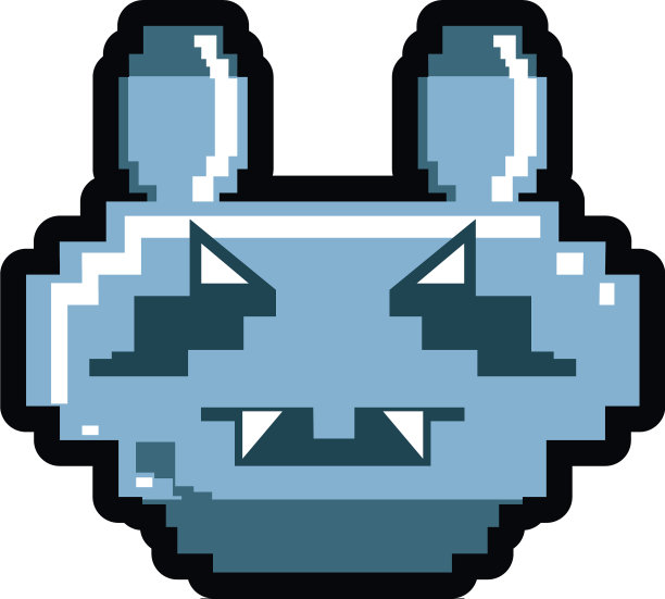 视频游戏像素化的机器狗图片下载