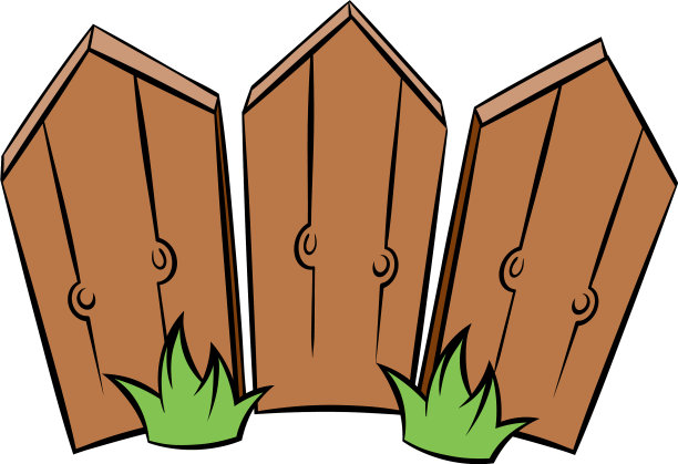 木栅栏图标卡通图片下载