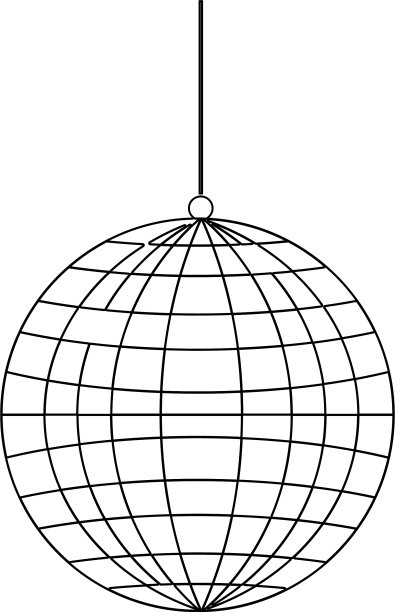 迪斯科球平面图标图片下载