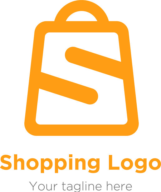 在包包符号的字母标志为您的市场。图片下载