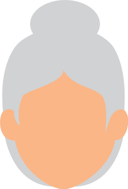 可爱的祖母头像人物图片下载