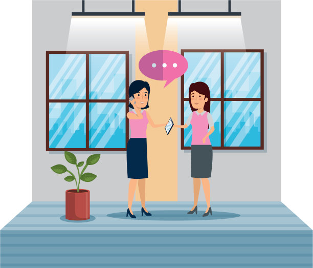 职场女性使用智能手机图片下载