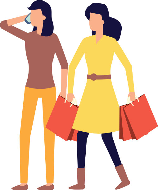 女人在用智能手机，女人在购物图片下载