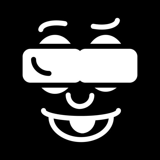 3d虚拟现实的脸和眼镜图片下载