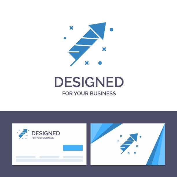 创意名片和标志模板烟花图片下载