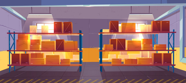 内部查看仓库内部物流库存图片下载