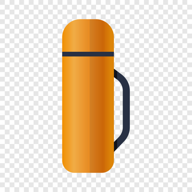 卡通风格的热水瓶图标图片下载