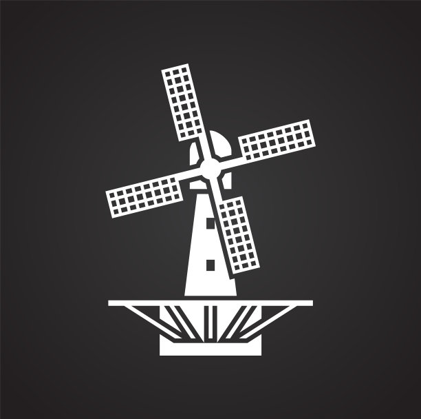 风车图标的背景图形和web图片下载