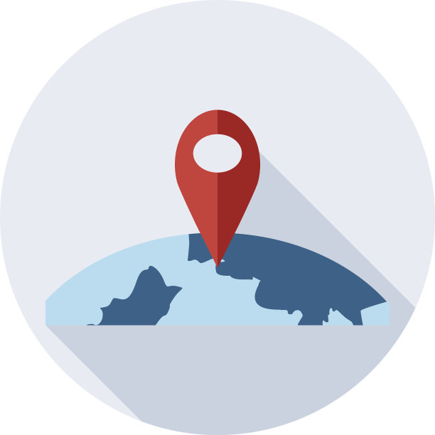 指南标志图标在全球与长影子为网图片下载