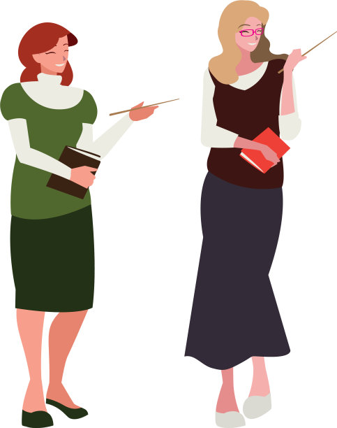 女教师配教科书人物图片下载