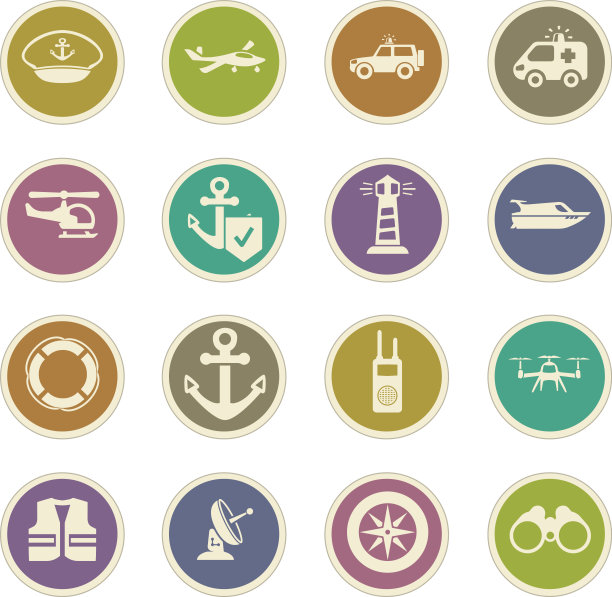 海岸警卫队图标集图片下载