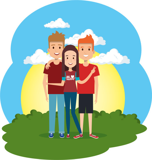 营地里的一群人图片下载