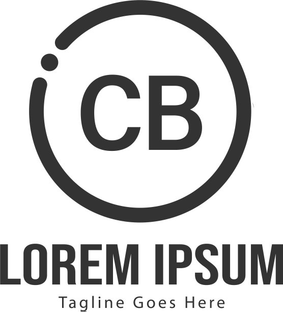 字母CB标志模板现代边框图片下载