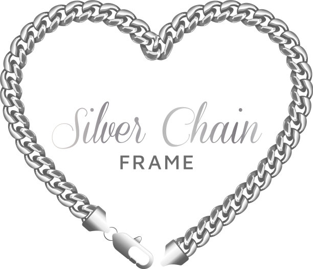 银链心爱边框图片下载