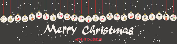 圣诞降临历手绘风格图片下载