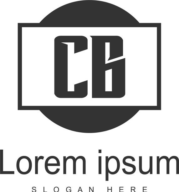 字母CB标志模板现代边框图片下载