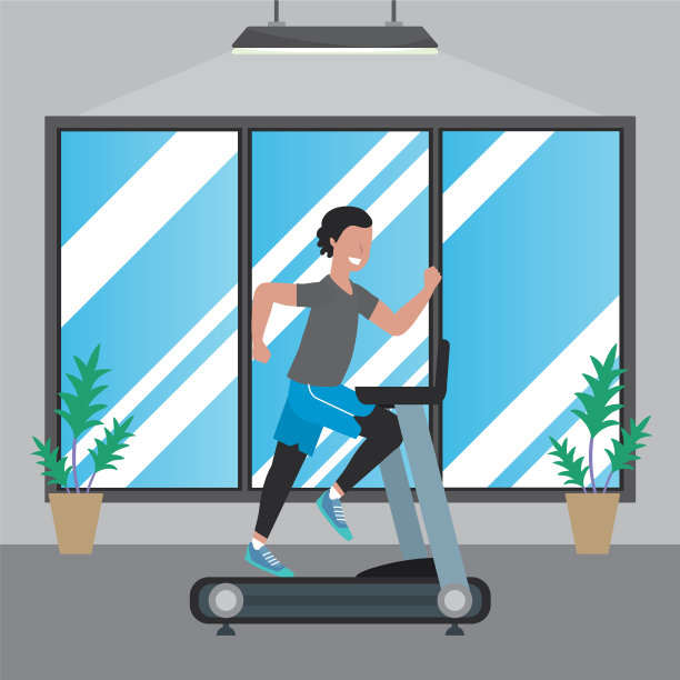 健身锻炼的卡通图片下载