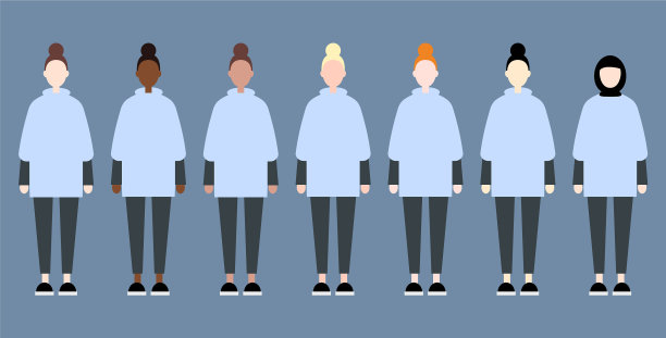 设置运动不同种族的女性姐妹可爱图片下载