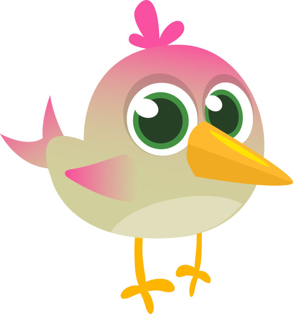 有趣的蓝鸟卡通图片下载