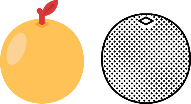 橙色图标设置柑橘类水果图片下载