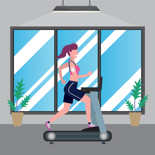 健身锻炼的卡通图片下载