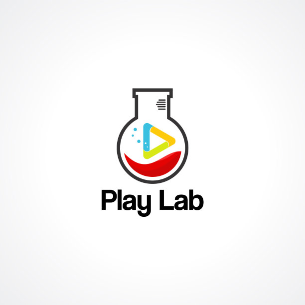 玩实验室工作室标志图标元素和模板图片下载