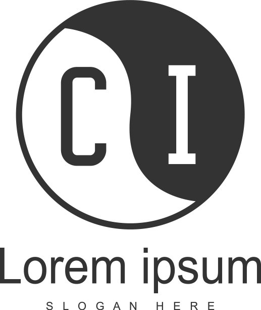 CI首字母现代框架标志模版图片下载
