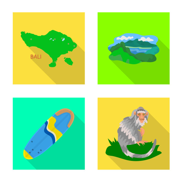 孤立对象旅游和旅游符号集图片下载