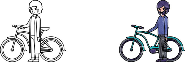 有自行车头像的年轻人图片下载