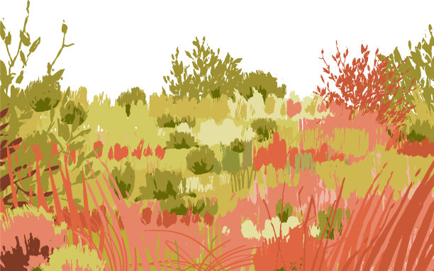 抽象图形草原视图在冷静的颜色图片下载