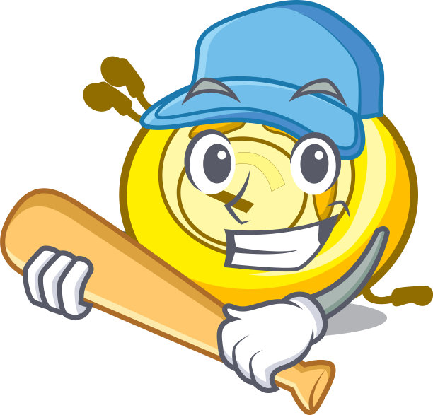 玩棒球CD播放器的卡通人物图片下载