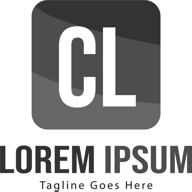 CL首字母现代框架标志模板图片下载