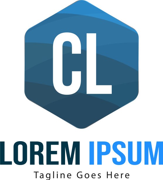 CL首字母现代框架标志模板图片下载