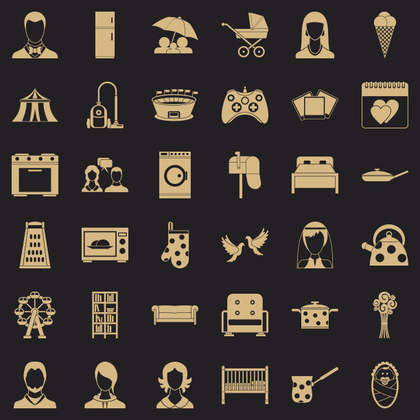 母亲图标设置简单的风格图片下载