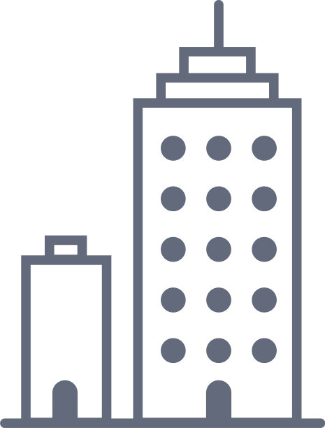 建筑黑白图标图片下载