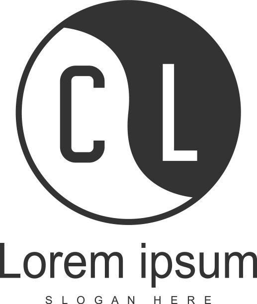 CL首字母现代框架标志模板图片下载