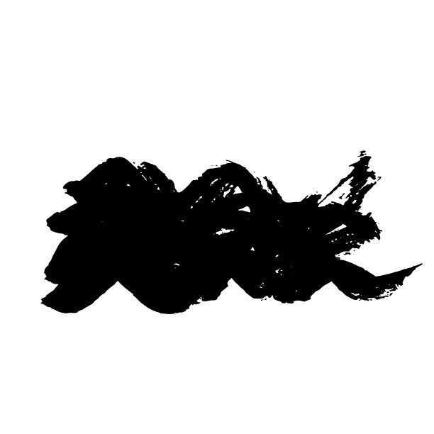 抽象手绘水墨干刷横幅图片下载