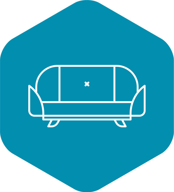 房间沙发图标轮廓风格图片下载